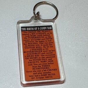 Kalan The Birth of a Candy Bar Story Keychain Novelty Collectible